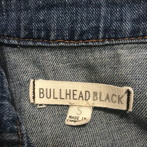 Bullhead Black moto denim jacket size small - Picture 3 of 3